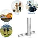 Aluminum Toothbrush Travel Case, Portable Travel Toothbrush Holder, Durable Manual Toothbrush Box Container for Traveling, Bathroom, Camping, Business Trip-1Pack Silver