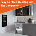 18 Gallon Drawstring Compactor Kitchen Trash Bags 100 CT Heavy Duty Liners