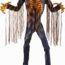 Haunted Hill Farm Motion-Activated 7.5-Ft. Tall Smoldering Ghoul, Plug-in Talking Scare Prop Animatronic with Spooky Sound Effects and Lights for Indoor or Covered Outdoor Creepy Halloween Decoration