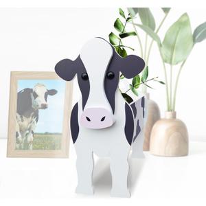 Dairy Cow Planter, Cute Animal Shape Flower Planters, Plant Pots for Indoor/Outdoor Garden Decor, Unique Gifts/Souvenirs for Pet Lovers