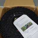 LAVEVE Corrugated Metal Garden Edging 6" x 100Ft, Landscape Edging Border for Lawn, Flower Bed, Garden Fence, Paver Edging (Black)