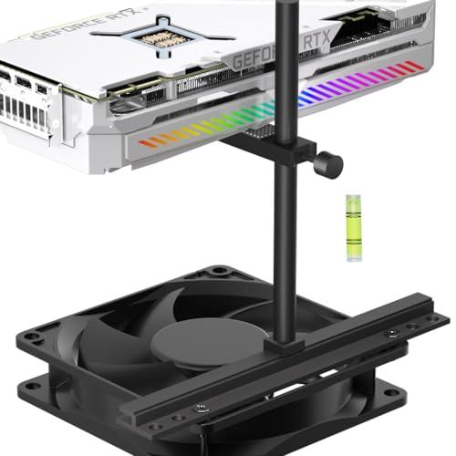 GPU Support Bracket, Graphics Card Support, GPU Bracket Brace, Video Card Sag Holder, GPU Stand, Adjustable Anti Sag GPU Stand for Fan Aluminum 129mm