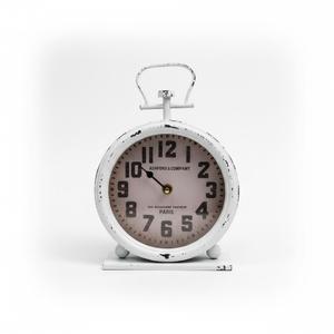 intage Metal Mantel Clock, Modern Farmhouse Table Clock For Living Room, Bedroom, Or Shelf Decor Frence Desk Clock Silent Quartz Movement, Classic Home & Office Decor, Ideal Gift For Retro Lovers