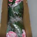 Artificial Geranium Fake Flowers for Outdoors Decoration, 6 Bundles Silk Geraniums Pink Flower UV Resistant Look Real Faux Plants for Outside Planter Front Door Garden Porch Patio Balcony Yard Home