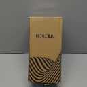 Cylinder Vase 8 Inch - Natural Travertine Textured Ribbed Resin Vase for Pampas Grass, Flowers, Home Decor | Decorative Centerpiece for Entryway, Countertop, Nightstand | Housewarming Gift (Beige)