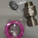 Shower Head Swivel Ball Adapter Brass Adjustable Shower Arm Connector Universal Showering Component (Brushed Nickel)