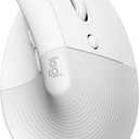 Logitech Lift for Mac Wireless Vertical Ergonomic Mouse, Bluetooth, Quiet Clicks, Silent Smartwheel, 4 Customizable Buttons, for macOS/iPadOS/MacBook Pro/Macbook Air/iMac/iPad - Off White
