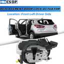 Front Left Driver Side Door Lock Actuator Latch Assembly Replacement for Nissan Rogue 2008 2009 2010 2011 2012 2013 2014 2015 Rogue Select Sport Utility 2014 2015 Replaces# 80501-JM10A 937-266 937266