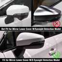 Yumzeco 1PC Compatible with Subaru Mirror Bottom Cover Impreza 2017-2023/Legacy/Outback 2018 2019/Ascent 2019-2023, Replace for 91054FL20A Driver Side Subaru Ascent Mirror Lower Cover Replacement-Left