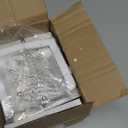 Snowflake Christmas Stocking Holder, 3D Silver Metal Stocking Holder Non-Slip Stocking Hangers for Mantle Fireplace Table Christmas Holiday Decoration