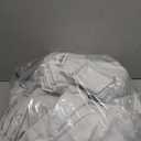 White Linen Blackout Pleated Curtains 90 Inches Long for Living Room Darkening Pinch Pleat 100% Black Out Drapes Thermal Insulated Soundproof Pure White 90 Inch Curtain Panel for Dining Bedroom (40"W x 90"L (Pack of 2))