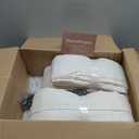 Extra Wide Semi Sheer Linen Curtains, Long 2 Panels Set for Large Windows in Bedroom, Memory Shape Pinch Pleated Cream Privacy Kids Room Curtain for Track System,  Cream Viral Drapes, Size 144" x 88"