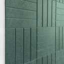 Felt Bulletin Board Tiles | Modern Cork Board Alternative | Large Cork Boards for Walls | Aesthetic Felt Wall Panels for Office & Home Decor | Pinboard & Photo Board (12-Pack) | Aurora Green