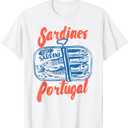 Sardines Tinned Fish Retro Graphic for Men Women T-Shirt, Large