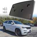 Front License Plate Frame for Jeep Grand Cherokee Type 1 2017 2018 2019 2020 2021 for Jeep Grand Cherokee WK 2022 Front Bumper License Plate Holder Mounting Bracket Cover Replace# 68277142AA CH1068147