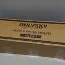 Onlysky Scalloped Shelves, Nursery Book Shelves, Floating Book Shelves for Wall, Toddler Nusery Deocr (16.5 Inches, White)