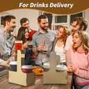 7 x 50 Pcs Coffee Drink Carrier with Handle(2 Cups or 4 Cups),Assemblable Drink Holder with Handle,Disposable Cup Holders for Drinks, Great for All Your Drink and Food Delivery,Coffee Carrier