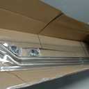 Stainless Steel Bumper Guide, 2 Pack, Metal, with Mounting Clamps and Lights, 46 inch length.