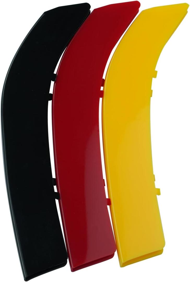 German Flag Colors Grille Inserts Stripes Trims, Front Center Kidney Grilles Accessories Compatible with BMW 2010-2013 3-Series E92/E93 2 Doors Exterior Interior Decoration(13 Beams), Color B