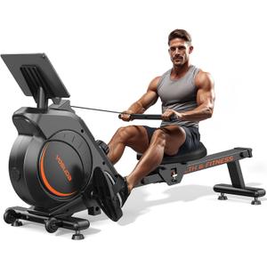YOSUDA Magnetic Rowing Machine for Home - Rower Machine Use with Bluetooth, App Supported, Rowing Machine for Beginners to Athletes, Comfortable Seat Cushion