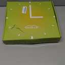 Sharp Atomic Analog Wall Clock - 12" Grey Face, Silver Brushed Finish - Sets Automatically- Battery Operated - Easy to Read - Easy to Use – Modern Design and Style