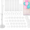 Kare & Kind 28" Table Balloon Stand Kit - 4 Sets - Party Decoration for Birthdays, Weddings, Bridal and Baby Showers, Christmas, New Year, Thanksgiving, Graduation and More - For All Balloon Types