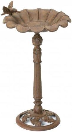 Large Cast Iron Hummingbird W Bird Birdbath Garden Bath Feeder Bird Fairy Pixie