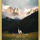 Giftgarden 16x24 Picture Frame Gold, Textured Metal Poster Frame 24x16 for Wall Display, Single