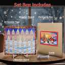 Wooden Gnome Ornaments  24 Gnomes Wooden Hanging Ornaments with Positive Quotes, Funny Gnome Ornament, Gnome Decor for Xmas Tree, Christmas Gift for Grandkids, Kids, Women, Friends, Teens