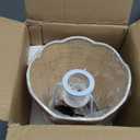 11.4" Modern Wooden Bedside Table Lamp, Small Nightstand Desk Lamp with Fabric Shade, Warm Ambient Light, Dimmable E26 Socket with Bulb Included for Bedroom Living Room (Fabric)