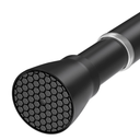 QINGYUN Black Tension Curtain Rod 28 to 48 Inch Spring Rod No Drilling Adjustable Shower Curtain Rod for Windows, Bathrooms, Closet, Kitchen