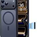 TOCOL for iPhone 17 Pro Case with Camera Control Capture Button, Compatible with Magsafe Charger, Built-in Magnetic Ring, Translucent Matte Phone Case for iPhone 17 Pro 6.3 inch (Key Black)