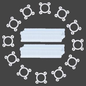 YALLOVE Balloon Clips, 150 Pack Balloon Quads for Balloon Stand, Balloon Holder for Birthday Baby Shower Party Decoration, White