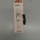 Moolia Stainless Steel Bracelet Compatible with Apple Watch Band 42/41/40/38/46/45/44/49mm Designer Elegant Metal Women Replacement Bracelet for iWatch Series 11 10 9 8 7 6 5 4 3 2 1 SE/Ultra1/2/3 (Starlight)