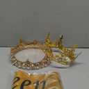 4 Pcs Prom King and Queen Crown Set with Sashes Graduation Party School Party Accessories Prom Queen and King Sashes for Graduation Birthday Wedding Halloween Costume