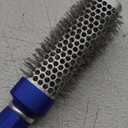 Bio Ionic BlueWave Conditioning Square-Round Brush  Create Volume & Smooth Hair Quickly, Crimped Bristles Add Root Tension, Styling Brush For Bouncy Blowouts, All Hair Types & Textures (1.25 Inch - Medium)