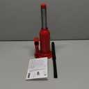 Hydraulic Welded Bottle and Car Jack, 4.4 Short Ton/ 4 Metric Ton/ 4 Tonne / 4000 kg Capacity, Slow Release, Red