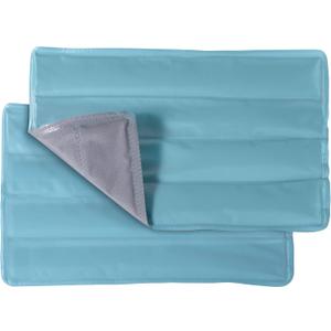 Ice Cooling Mat Gel Ice Pack Hot and Cold Pad for Back - XL 15.75 x 11.75  Heating Pad for Back Pain, Migraine Relief, Headache, Knee, Shoulder  Ice Packs for Injuries Reusable - Blue Set of 2