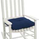 Arden Outdoor Plush Modern Tufted Seat Cushion, 20 x 20, Water Repellent, Rain Proof, Fade Resistant Seat Cushion for Rocking Or Dining Chairs Sapphire Blue Leala
