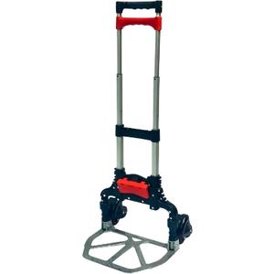 Magna Cart Stair Climbing 6-Wheel Folding Aluminum Hand Truck Dolly Cart with Tote Attachment Ideal for Moving Boxes, Groceries, Heavy Equipment, Red