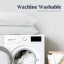 puredown Cooling Goose Feathers Down Pillows for Sleeping, Hotel Quality Chill Pillow with Removable Pillowcase, White, Queen Size, 20x30 Inches, 1 Pack