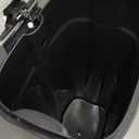 Amazon Basics Smudge Resistant Rectangular Trash Can With Soft-Close Foot Pedal, Brushed Stainless Steel, 30L/7.9 Gal, 13.8x11.8x25 in, Satin Nickel Finish