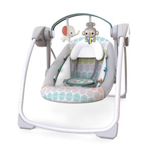 Bright Starts Whimsical Wild Portable Baby Swing, Newborn to 9 Months