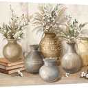 Large Boho Botanical Wall Art Farmhouse Vase Decoration 20x40 Inch