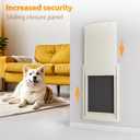 mestyl Dog Door for Wall, Pet Door, Doggie Door with Telescoping Tunnel, Double Magnetic Flaps and Sliding Lock Panels, 3-Flap Dog Door and Cat Door, Easy to Install, White, Large