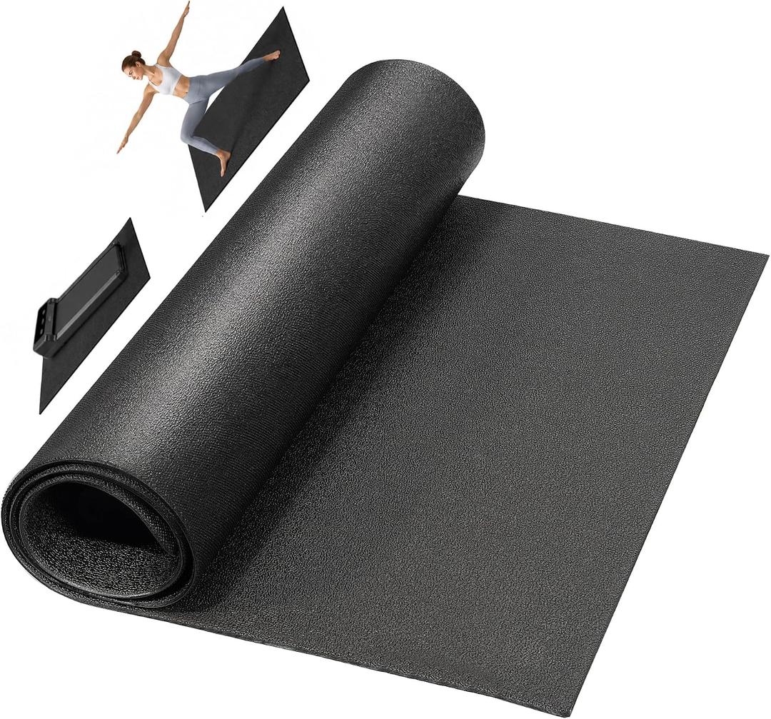 HULKFIT High Density 1/4-Inch Equipment Mat – Non-Slip Floor Protection Pad for Treadmill, Elliptical, Exercise Bike, Yoga & Heavy Gym Equipment – 30" L x 60" W (2.5 x 5FT)