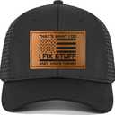 Gifts for Dad, Men,Him, Husband, Grandpa - Dad Gifts for Fathers Day Hat - Ideas Birthday 40th 50th 60th 70th 80th - I Fix Stuff Trucker Hat Black