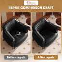 Leather Repair Patch, 35X79 Inch Self Adhesive Leather Repair Tape, Large Vinyl Patch Kit for Couches, Sofa, Furniture, Car Seats, Office Chairs, Cabinets, Handbags（Black, 35X79 Inch）