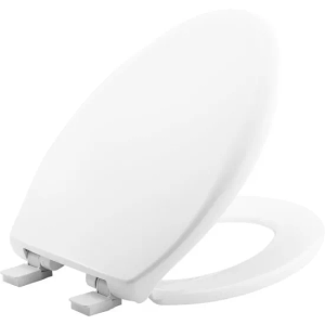 Mayfair Toilet Seat Slow Close, Easy Clean, Made in USA, ELONGATED, White