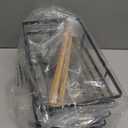 2 Pack Stackable Storage Laundry Kitchen Organizers, Wall Mount Trash Bag Holder with Bamboo Top and Garbage Bag Dispenser No Drill